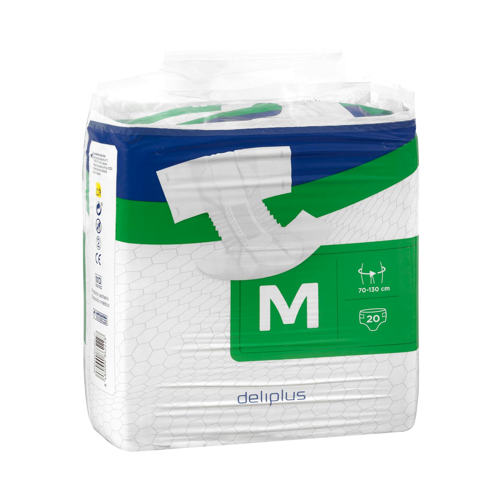 Couche adulte taille M 70-130 cm Deliplus