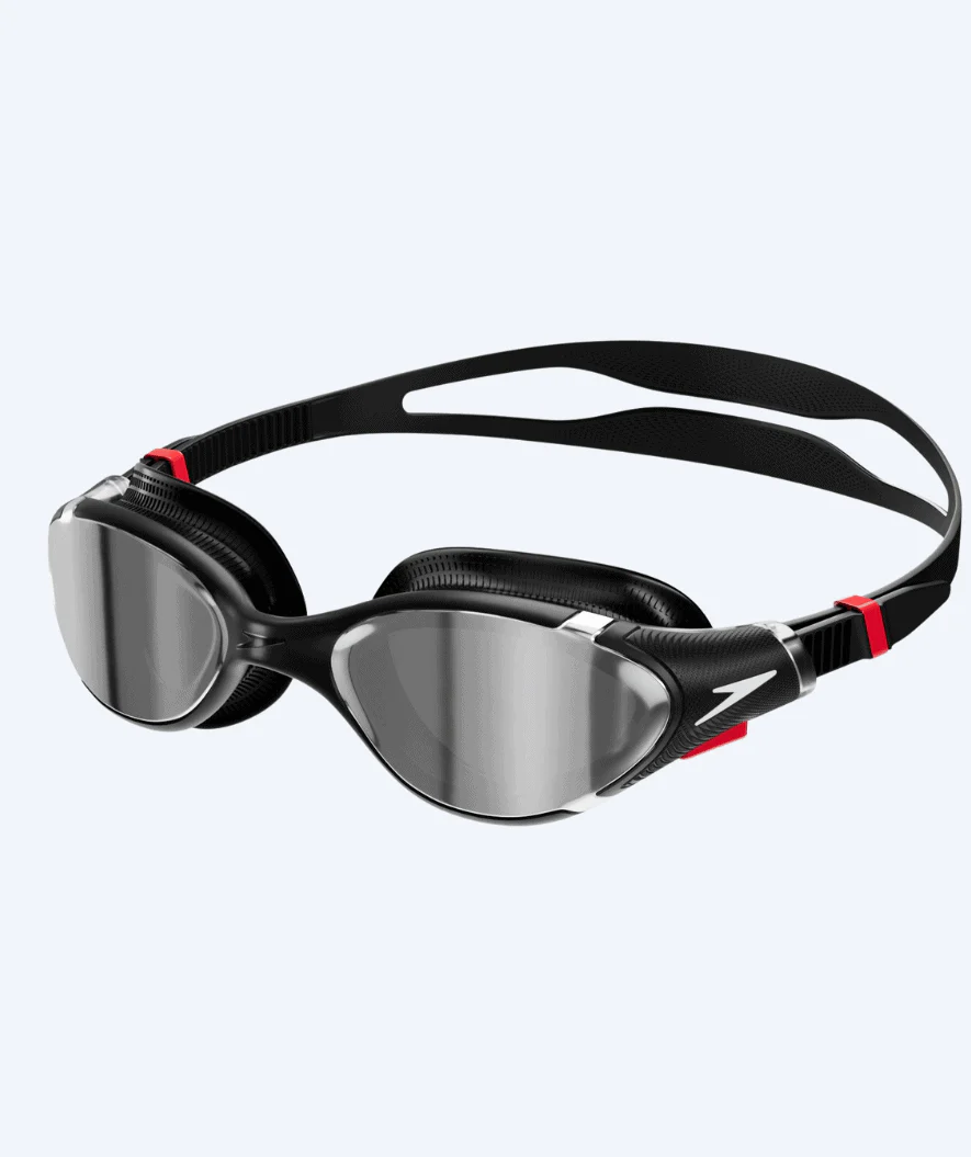 Speedo motions svømmebriller - Biofuse 2.0 Mirror - Sort/sølv
