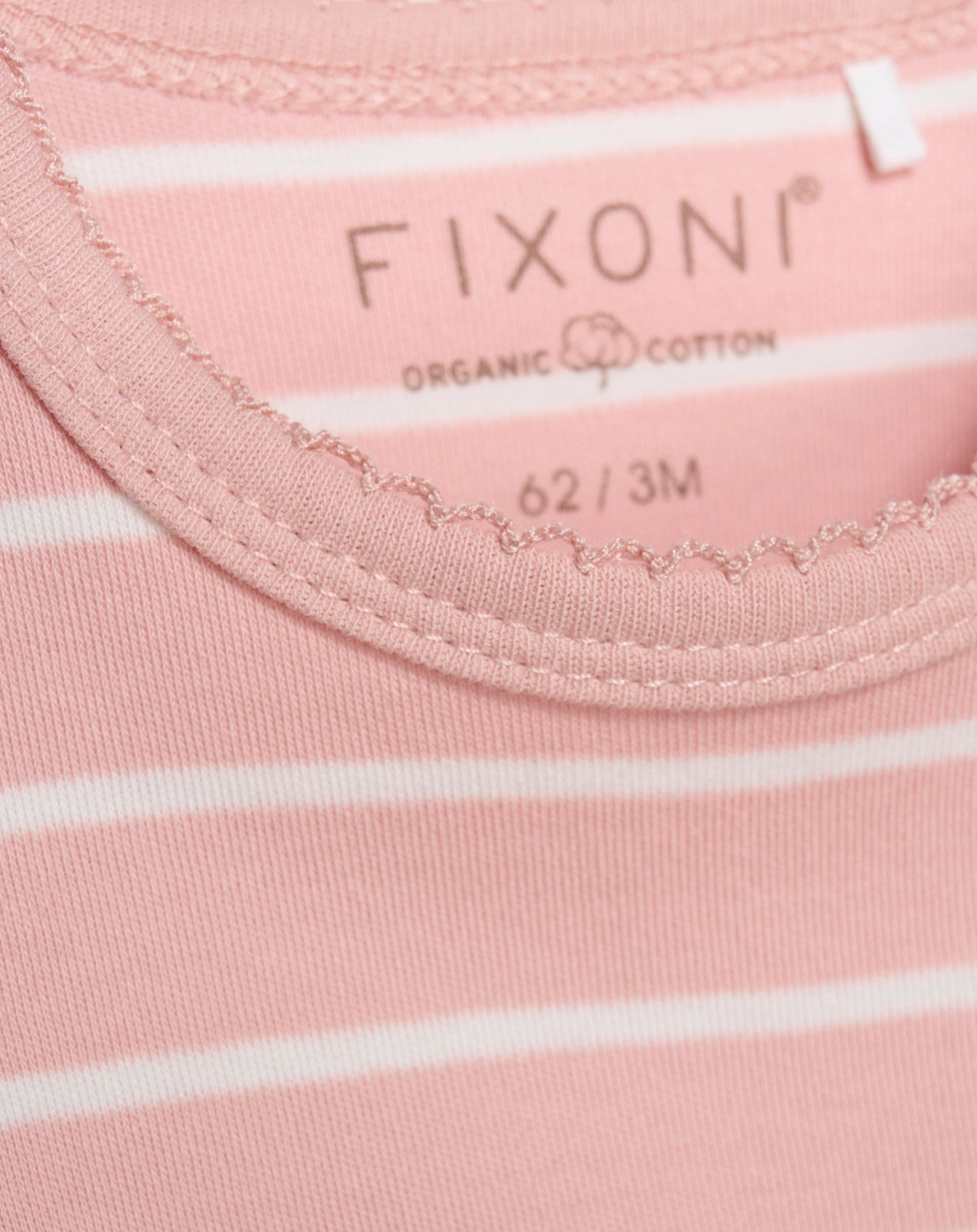 Langarm-Body YD STRIPE in misty rose