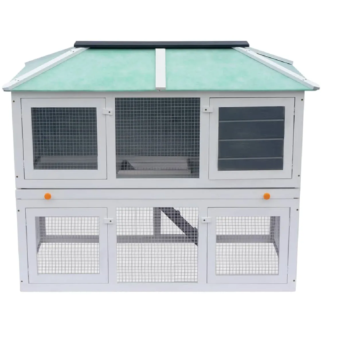 vidaXL Cage double pour animaux - Bois