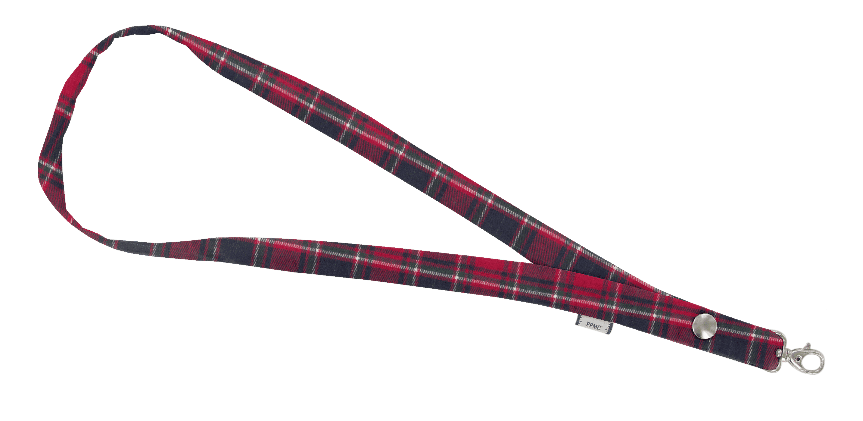 Porte-Clés Collier Tartan Rouge