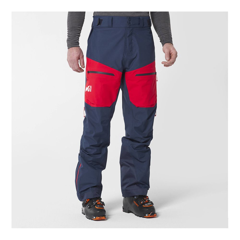 Millet M WHITE 3L - Pantalon ski Homme saphir/rouge