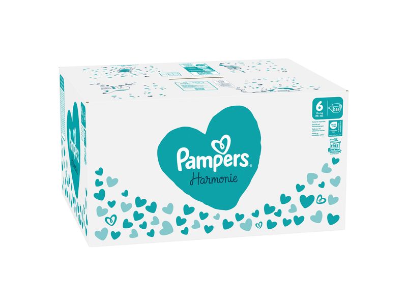 Pampers Windeln Harmonie Junior Grösse 6 Monatsbox 13  kg, 144 Stück