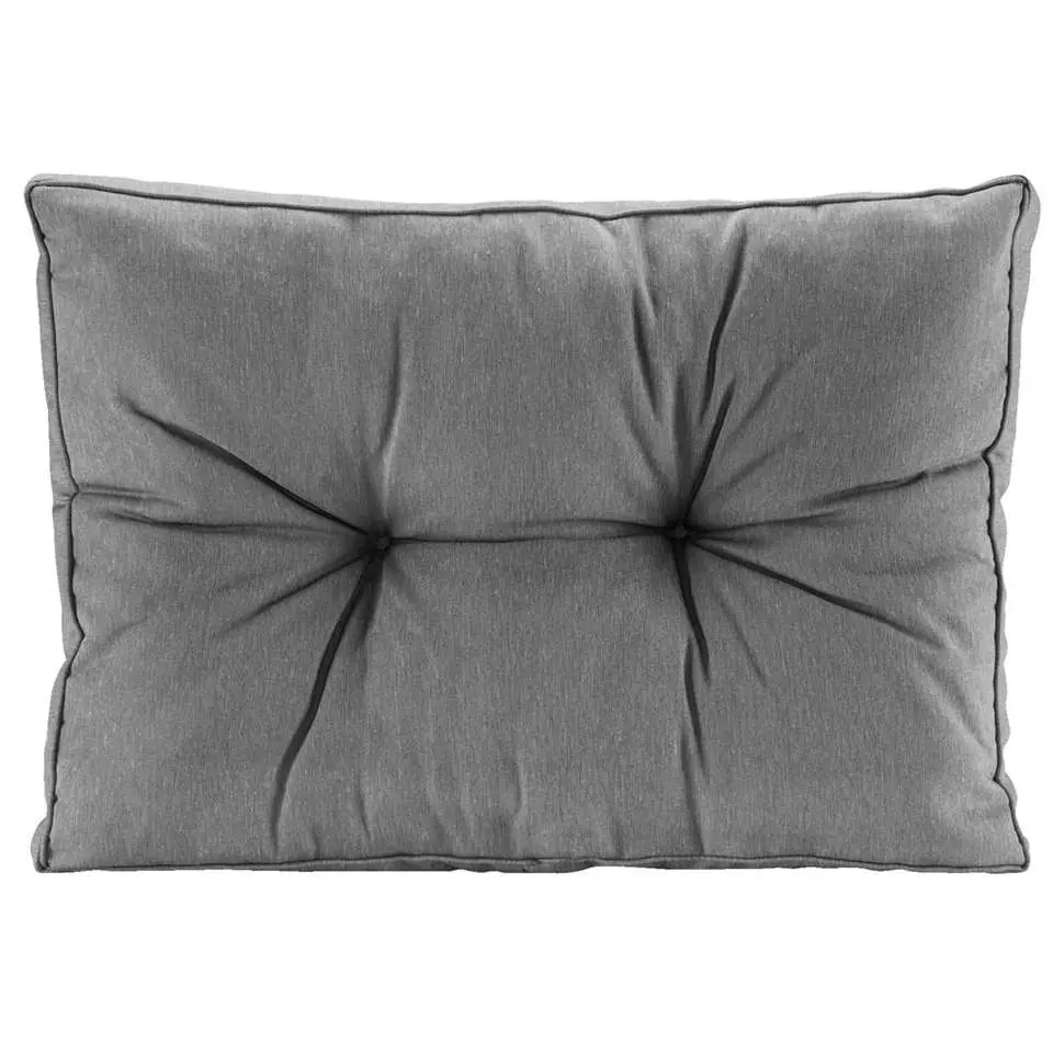 Loungekussen Florence rug - grijs - 60x43 cm