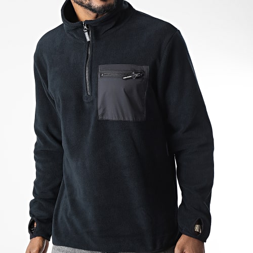 Sweat Polaire Col Zippé DP-10022-005 Noir