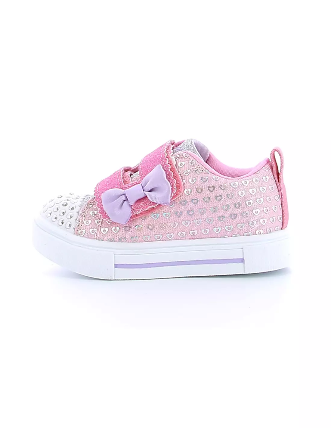 SKECHERS TWINKLE TOES TWIN - Baskets SILVER