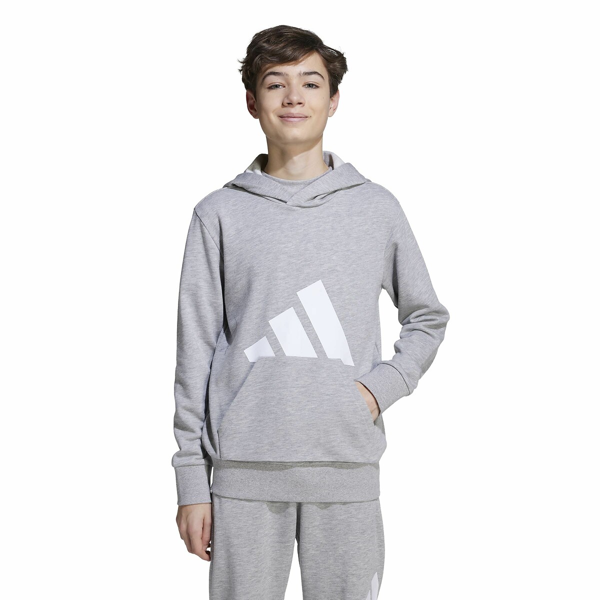 ROUPAS ESPORTIVAS ADIDAS<br>Moletom com capuz de tecido