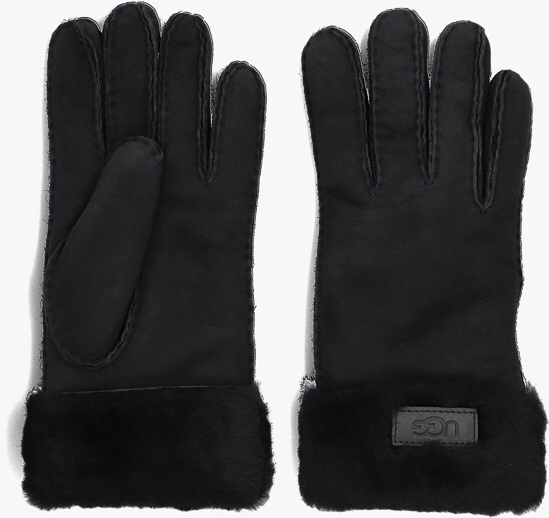zwarte ugg handschoenen turn cuff glove