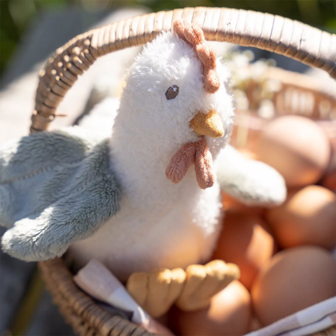 Little dutch knuffelkip little farm - 17 cm