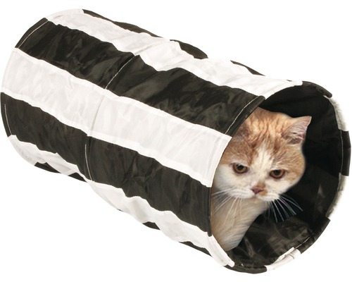 Feline Cruiser Outdoor Crinkle Tunnel 50 cm, zwart-wit
