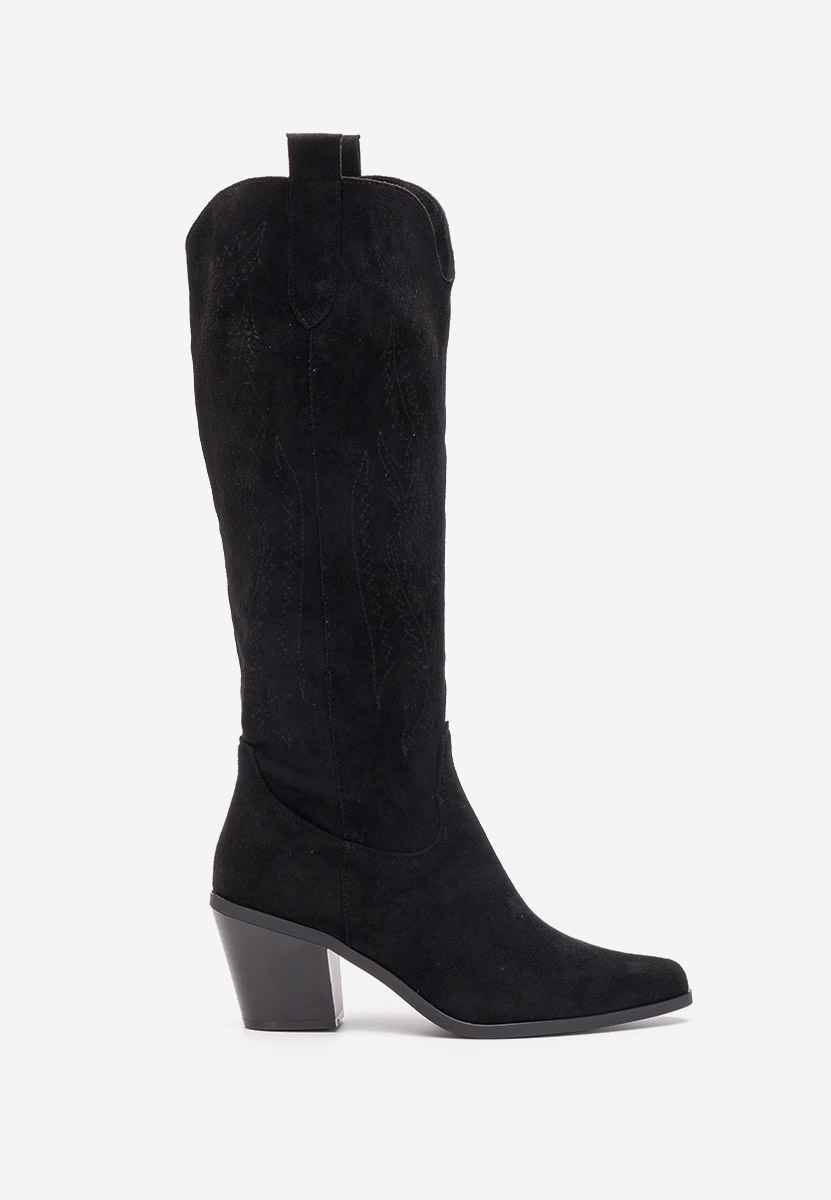 Bottes cowboy femme noires Raese