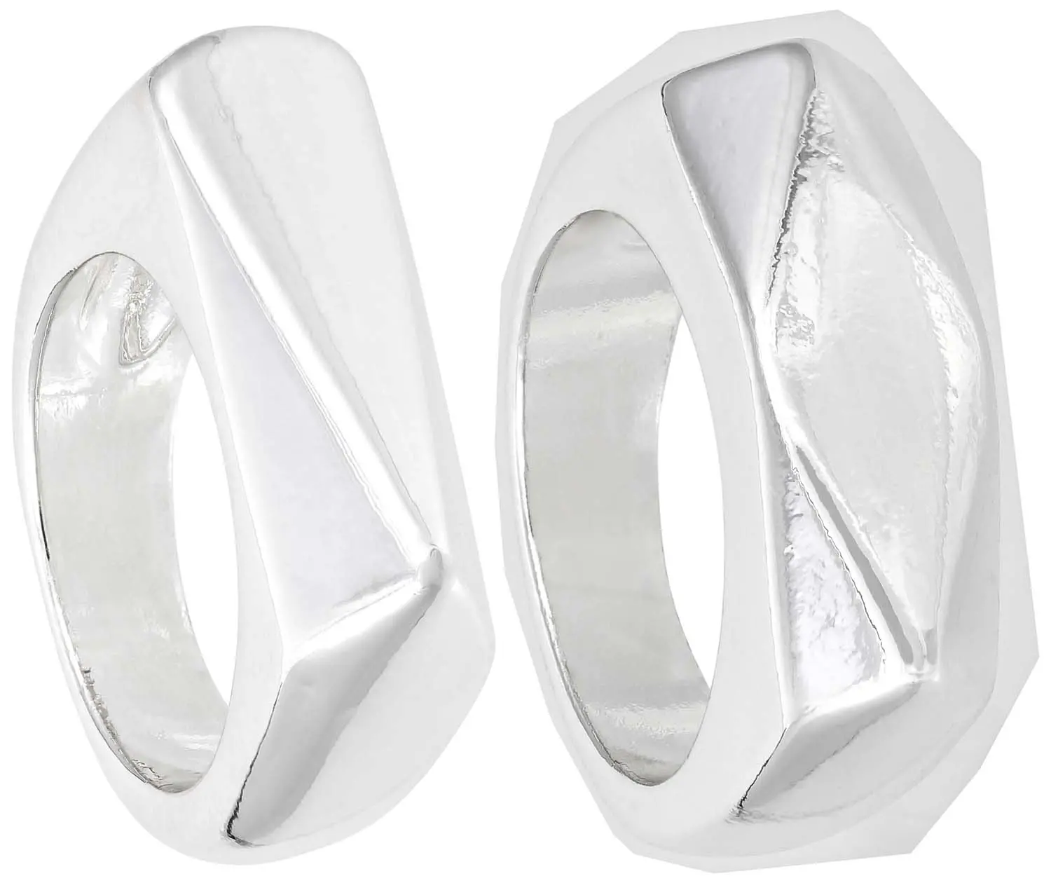 Ring-Set - Plain Silver