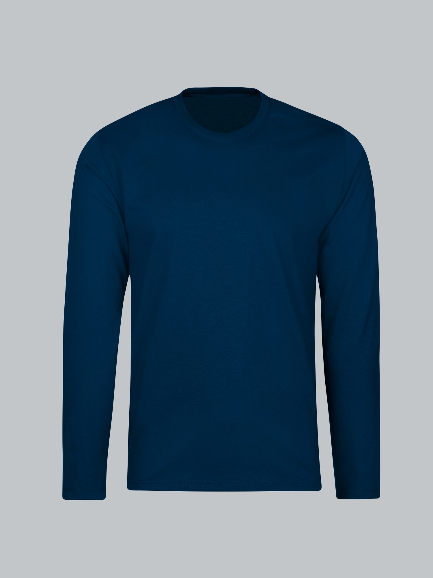 Langarmshirt aus 100% Baumwolle Night-blue
