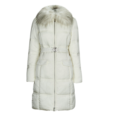 Guess - MARISOL LONG BELTED JACKET - Blanc