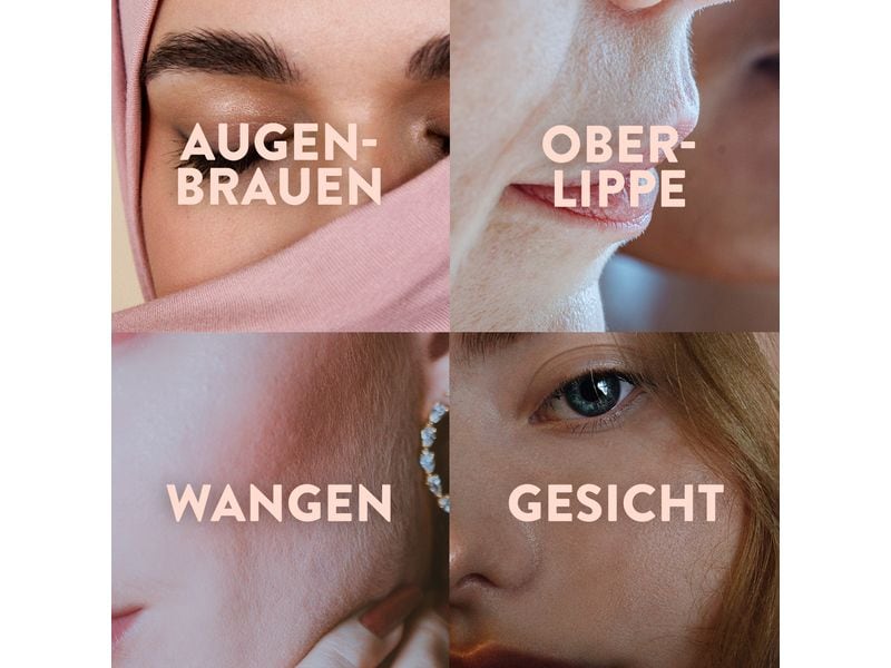 Veet Kaltwachsstreifen Gesicht Sensible Haut 20 Stück Praktische Kaltwachsstreifen mit spezieller Gel Formel und Mandelöl