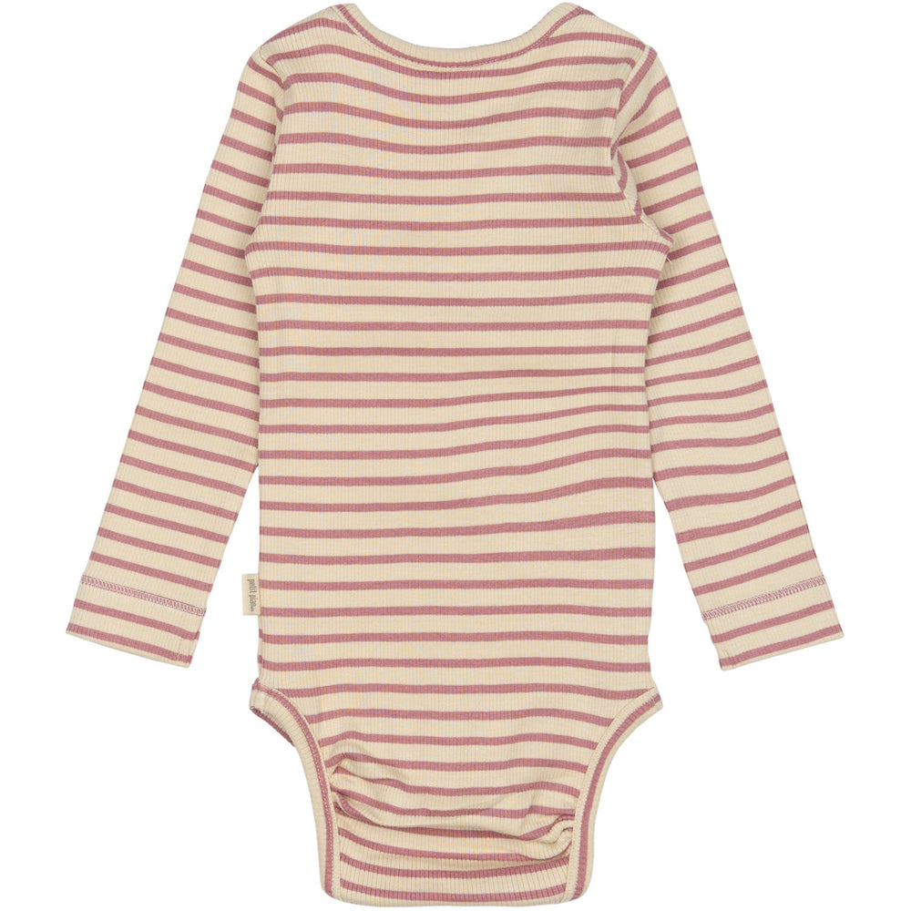 Køb Petit Piao Nostalgic Rose/off White Body L/S Modal Striped