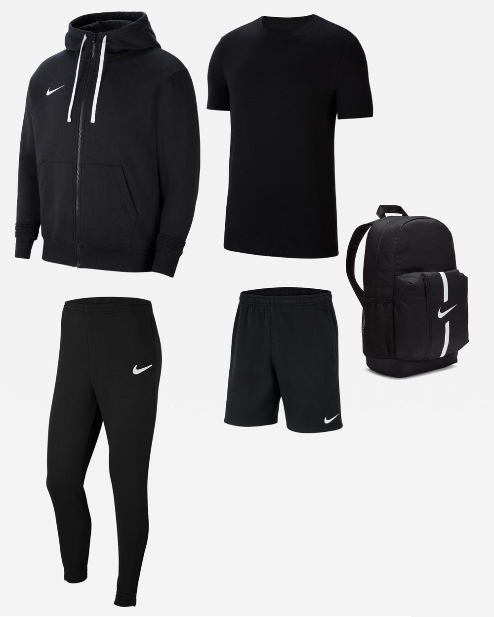 Ensemble Nike Team Club 20 pour Enfant. Sweat-shirt + Bas de jogging + Tee-shirt + Short + Sac (5 pièces)