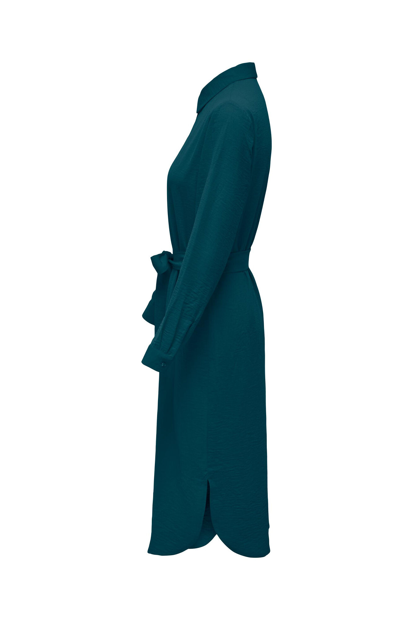 Vestido midi estilo camisa