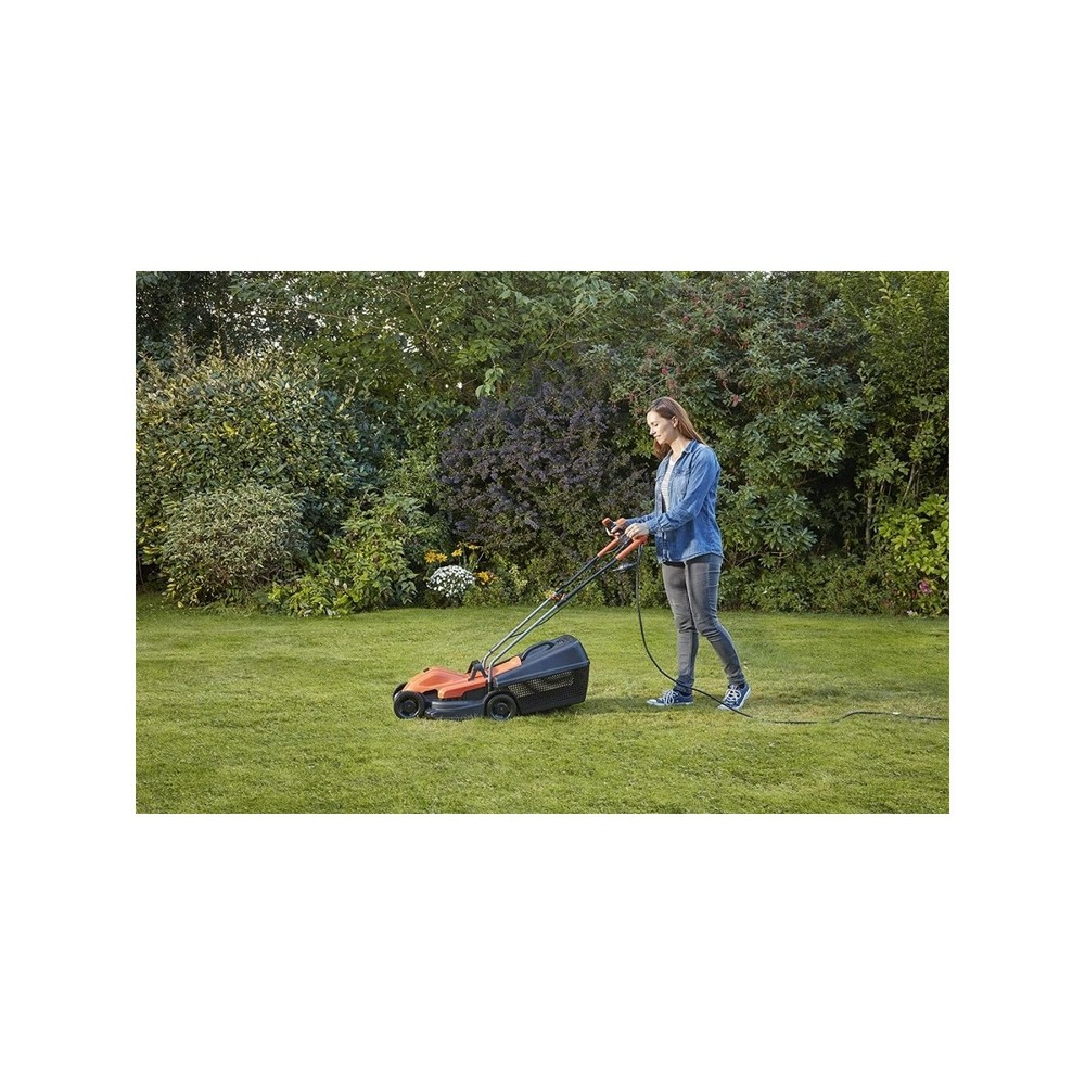 Tondeuse électrique 1200w black & decker coupe 32cm bemw451bh-qs surfaces jusqu'à 600m²
