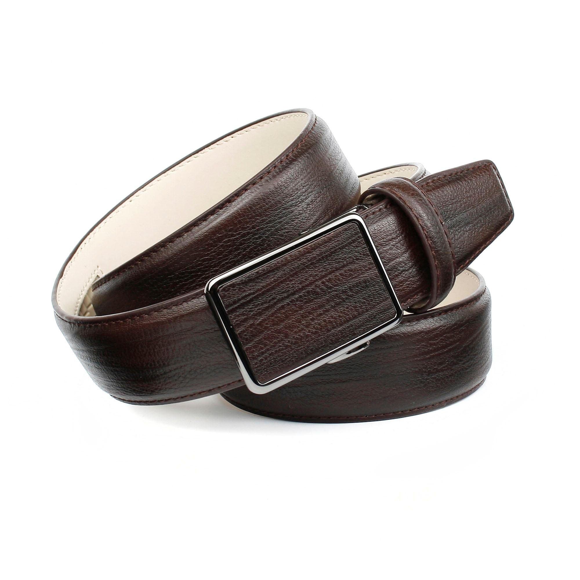 Anthoni Crown Ledergürtel , Perfekte Eleganz in Mocca für Anzüge und Jeans