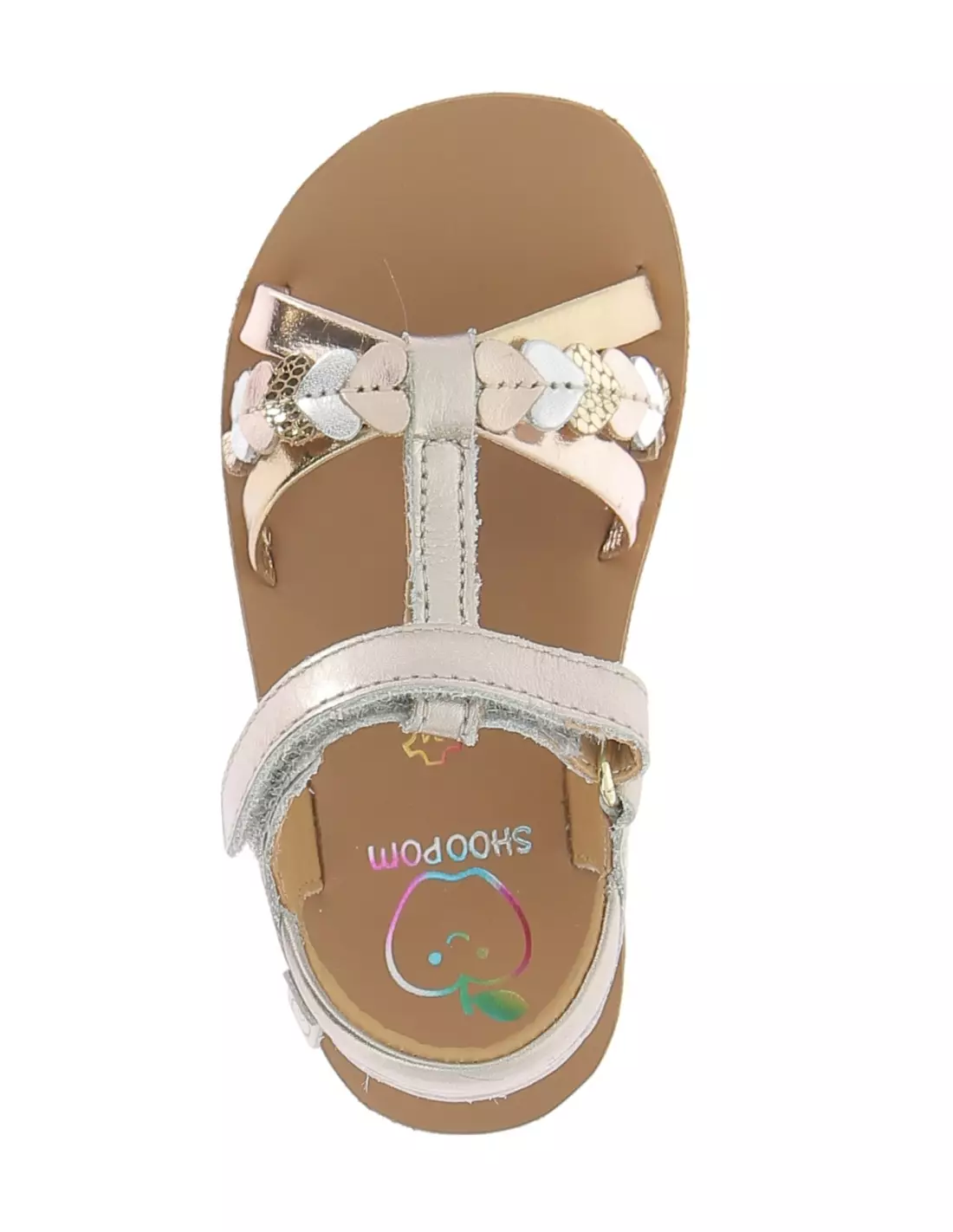 SHOO POM GOA TRESSE LOVE - Sandales & nu-pieds PLATINEMETAL