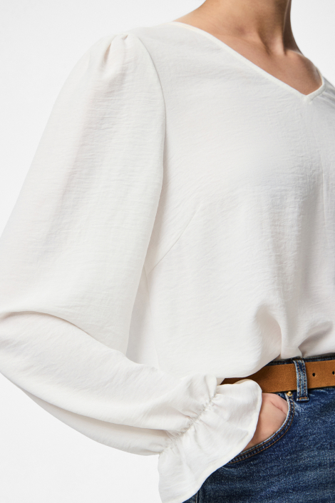 Pieces witte dames blouse