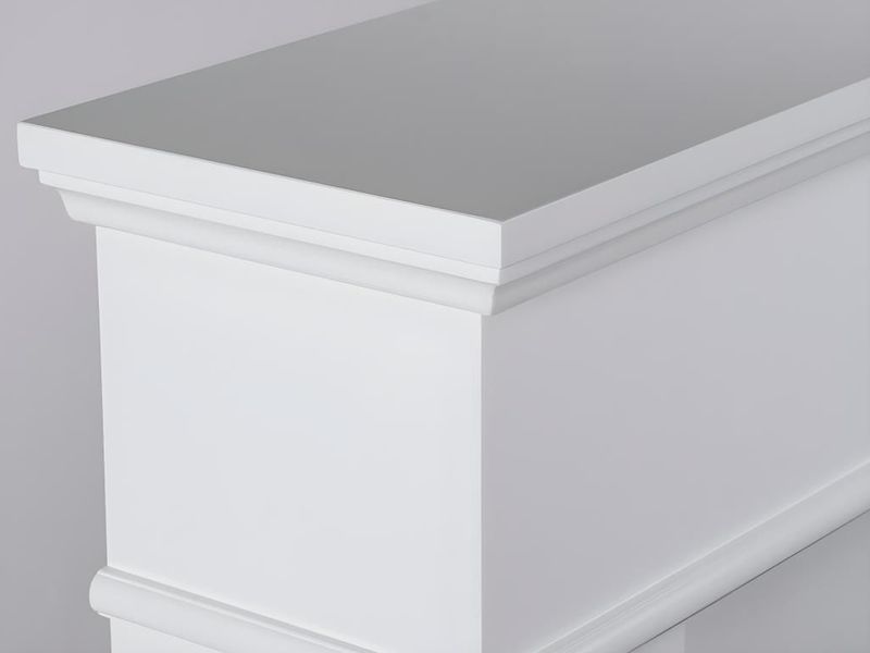 Vente-unique - VESUVIA - Elektrische Staande Sfeerhaard - Wit - L98 x D24 x H102,5 cm