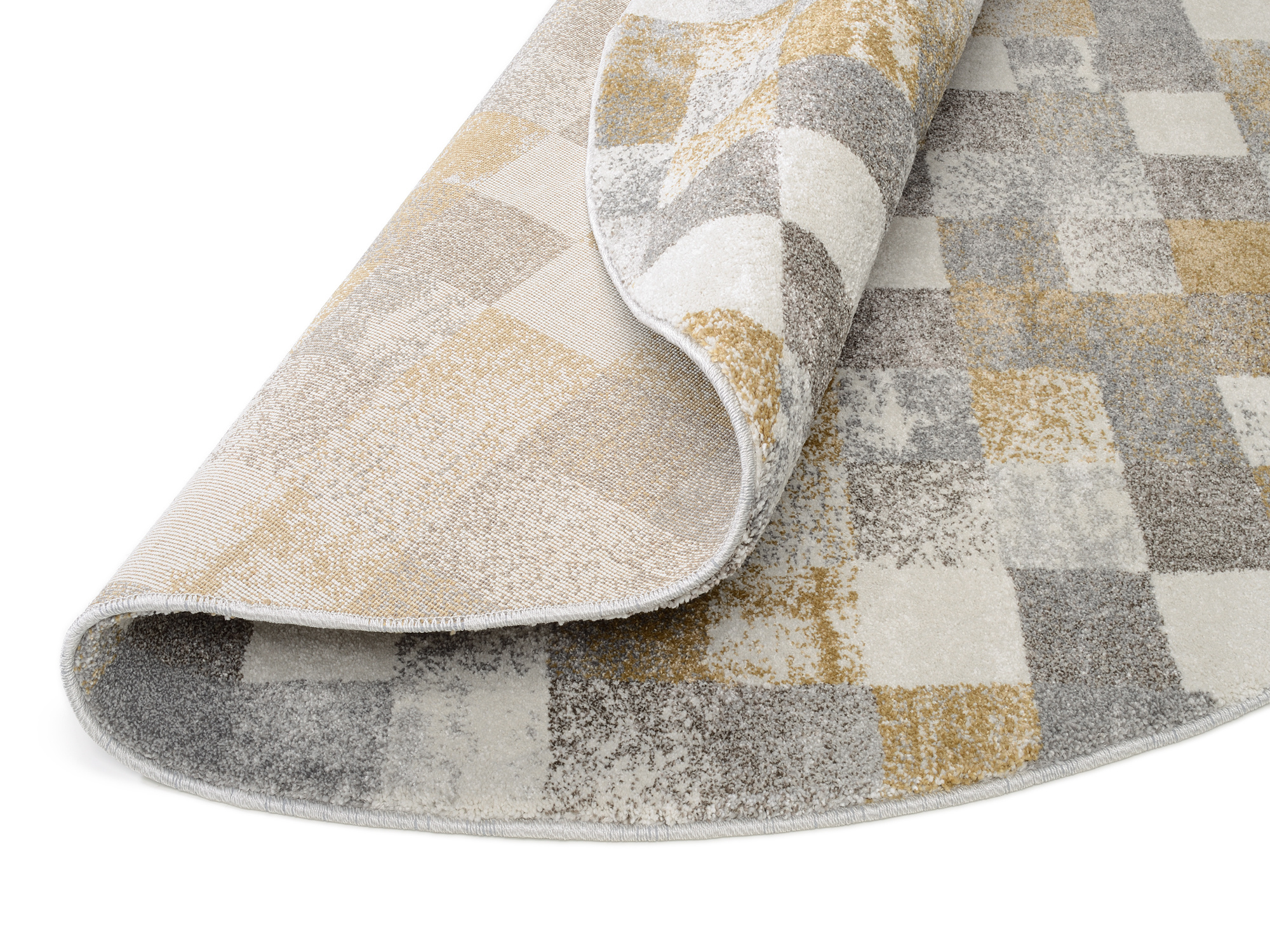 Teppich NEW VILLA SQUARES 120 cm rund