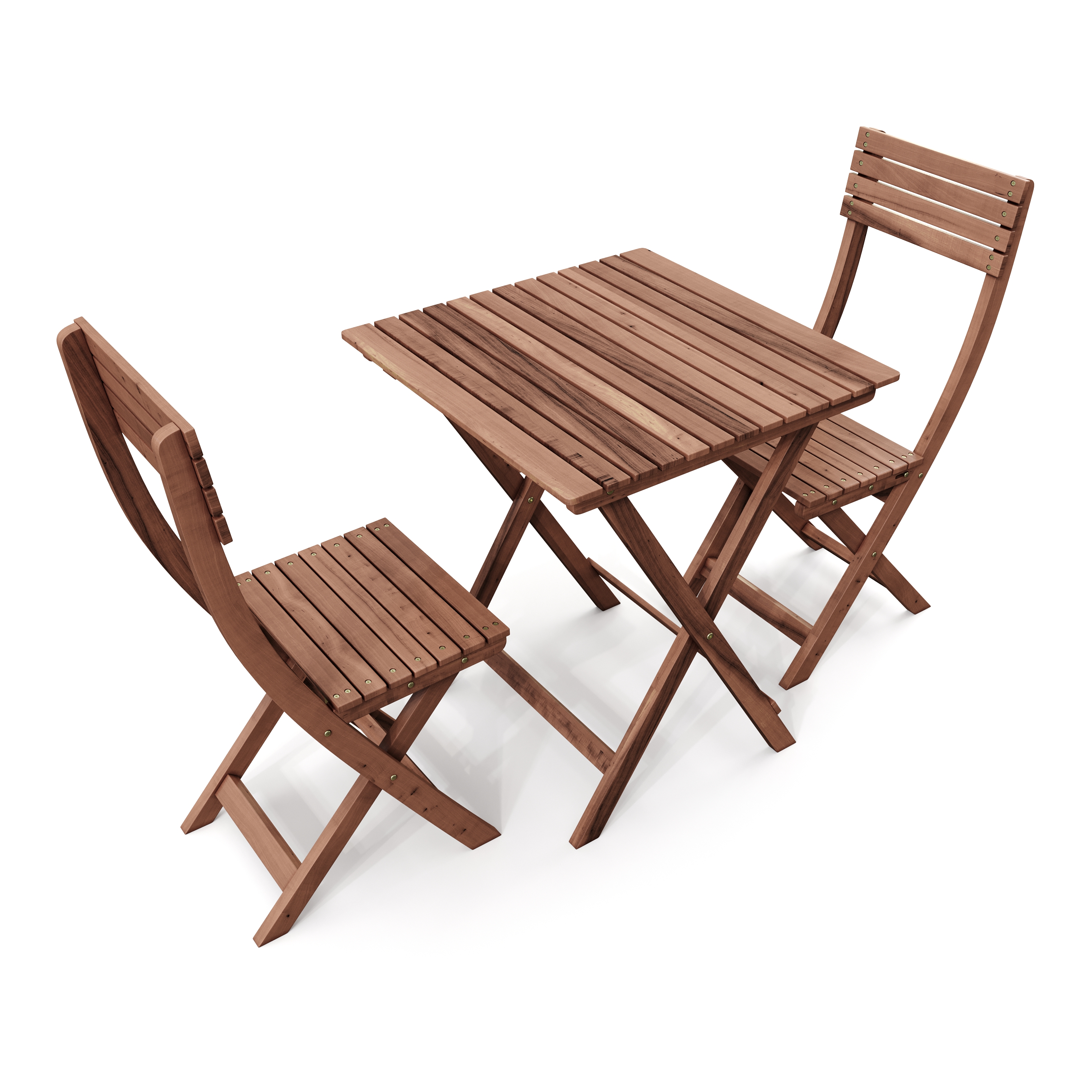 Gartenmöbel Set Holz ATLANTA 3-teilig