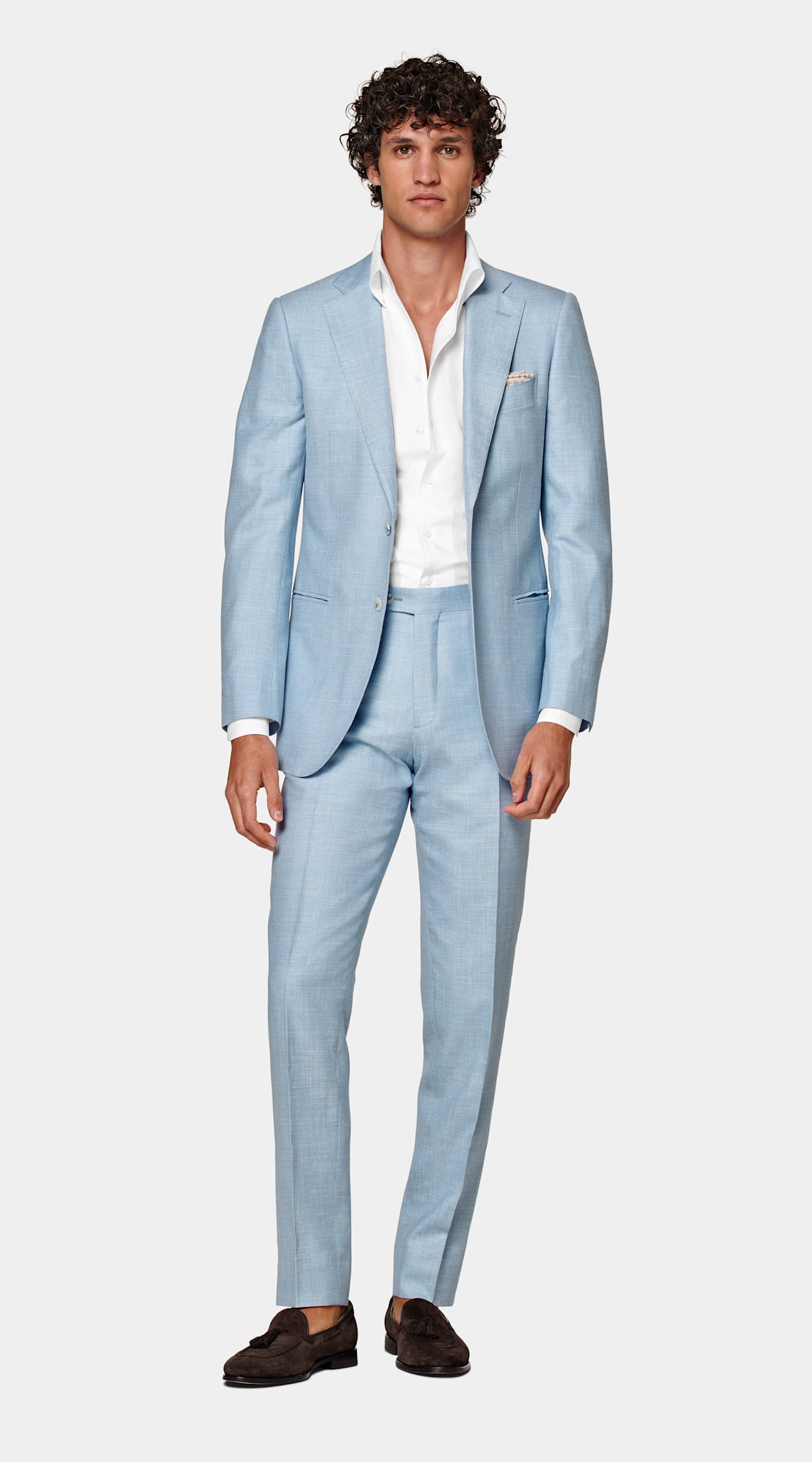 Costume Lazio coupe Tailored bleu clair