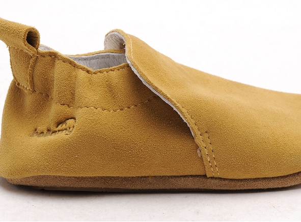 Bellamy chaussons bebe valentines tic velours marron