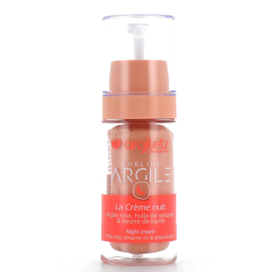 Crème de nuit à l'argile rose Argiletz