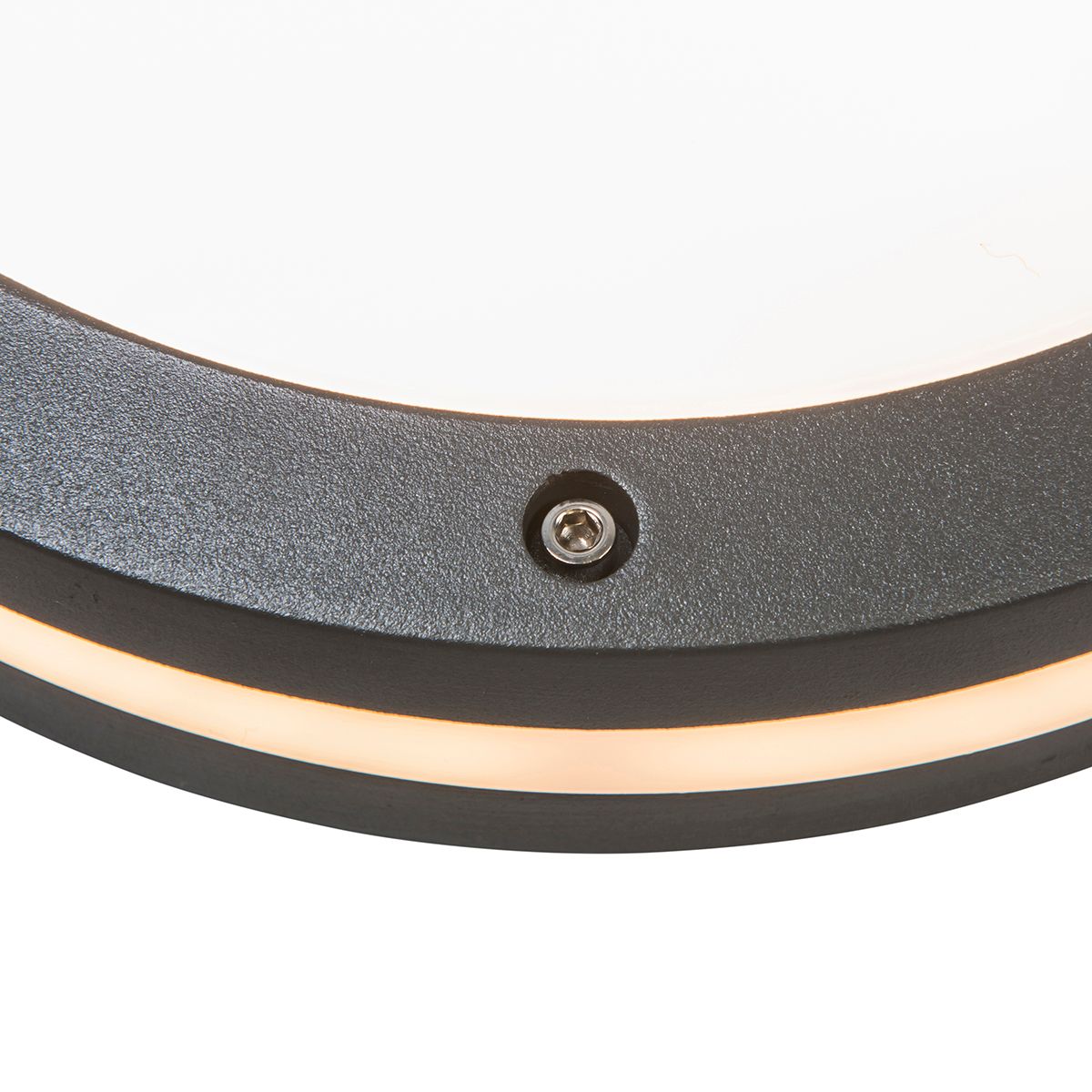 Smart wand- en plafondlamp donkergrijs incl. Wifi A60 - Glow