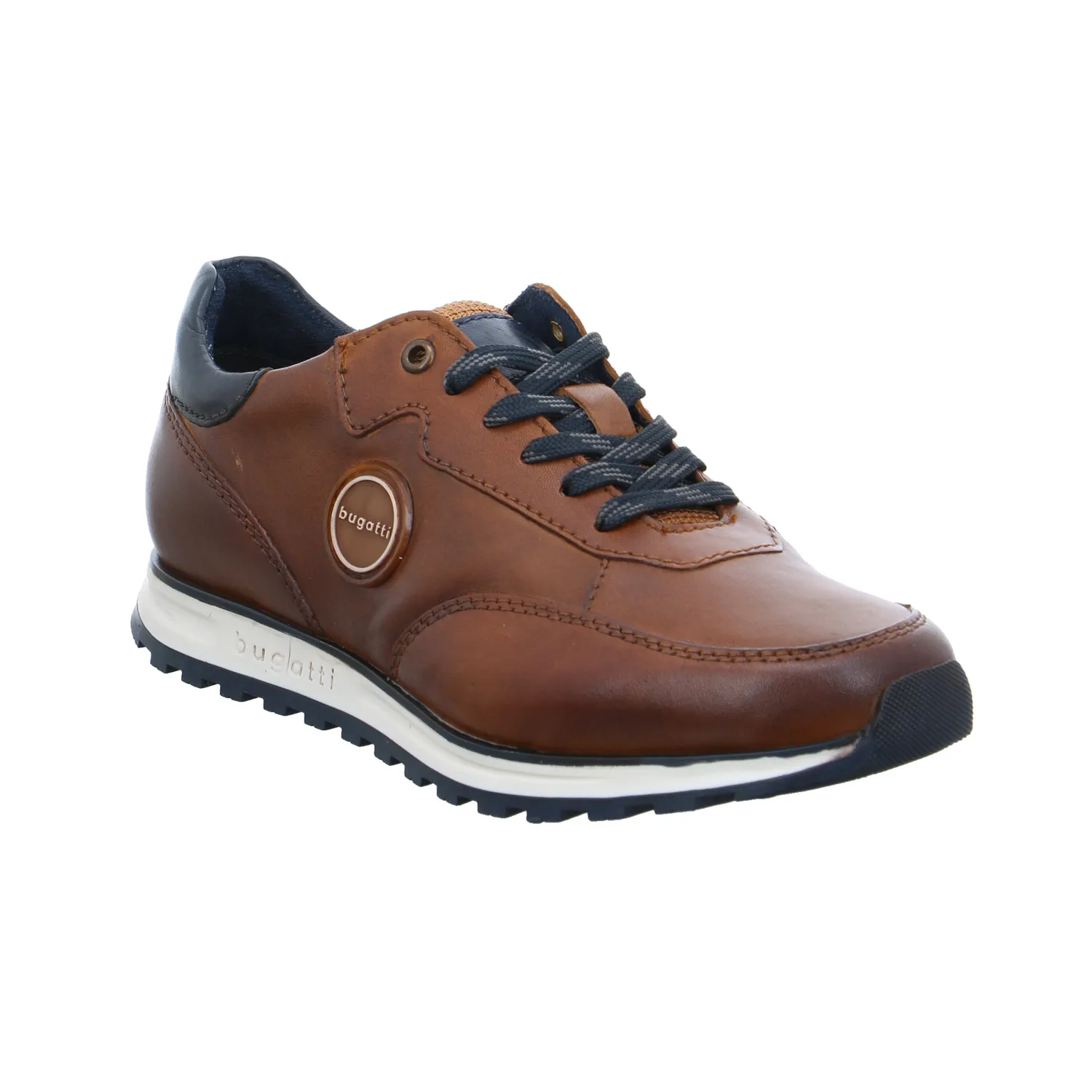 BUGATTI SHOES Halbschuhe Sneaker Cognac Leder