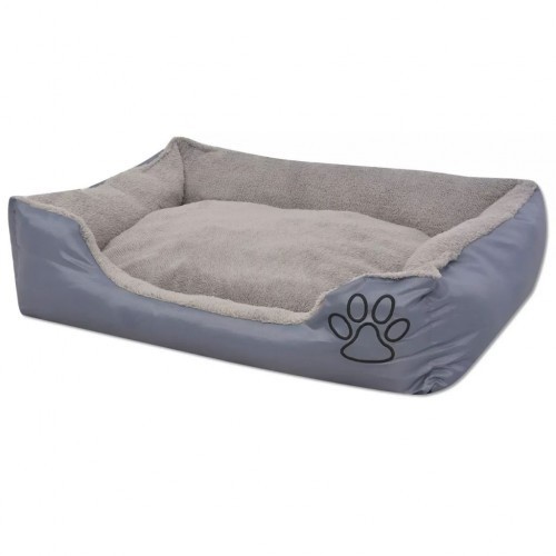 Cama/almofada cinza para cachorro