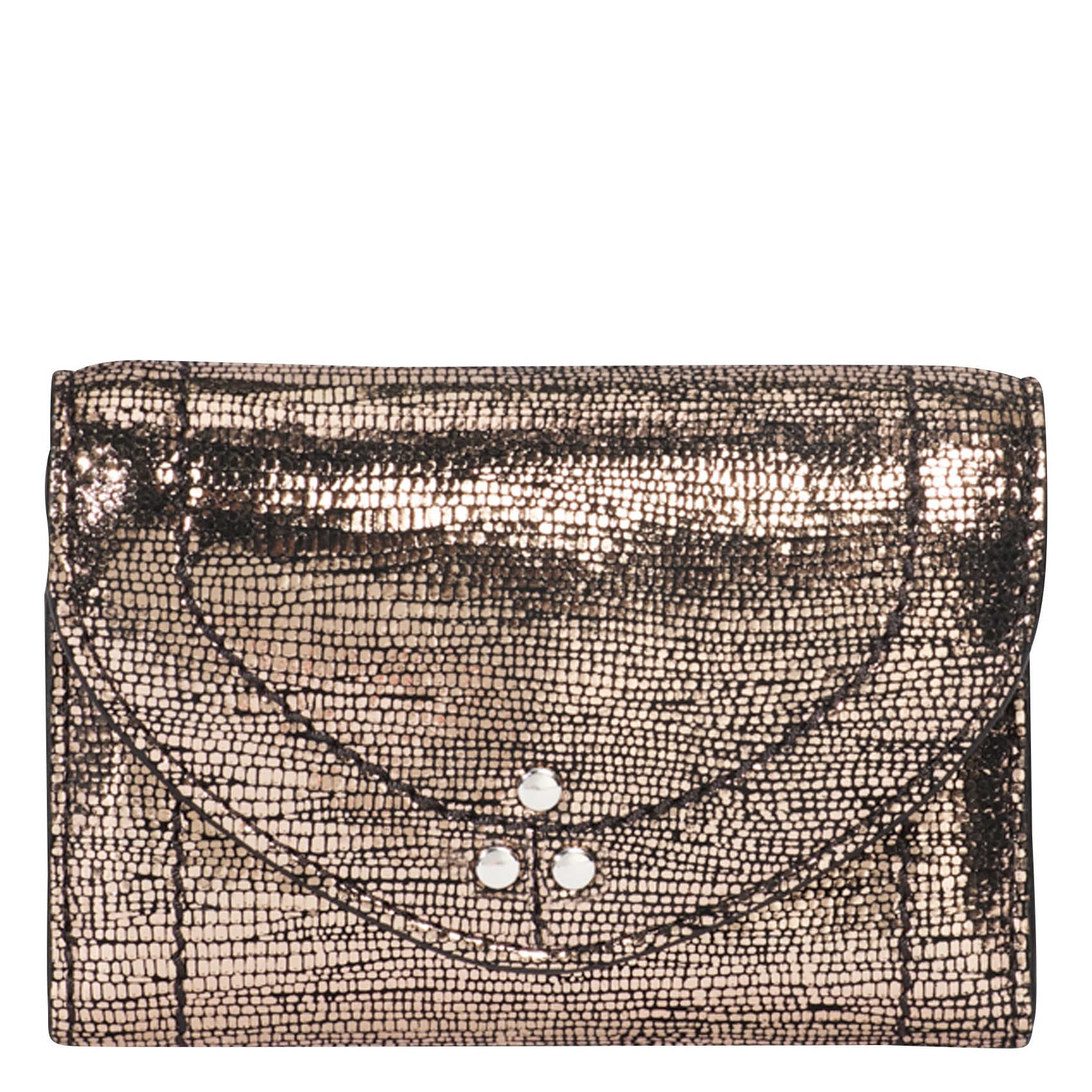 HELMUT PM - Portefeuille en cuir | Doré
