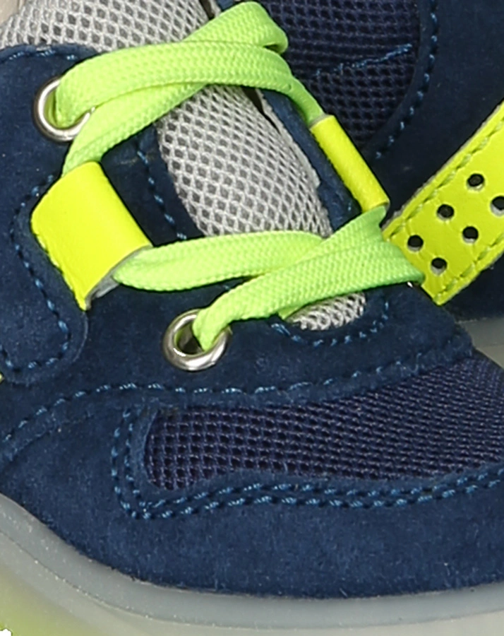 Schnür-Lauflernschuhe ACTIVE in navy/gelb