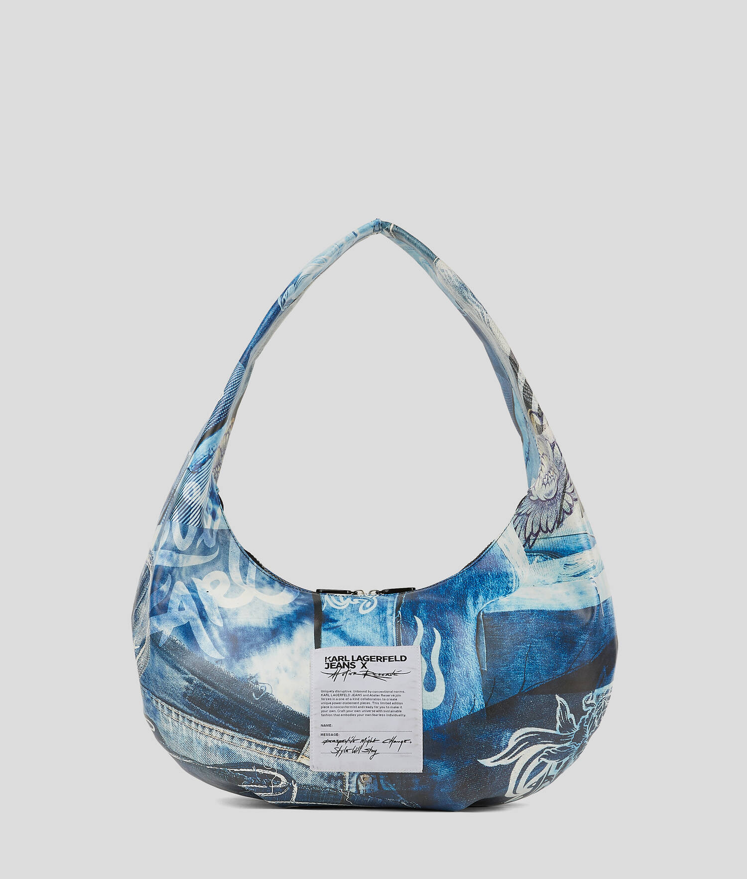 GRAND SAC BESACE KLJ X ATELIER RESERVÉ - Bleu de réserve