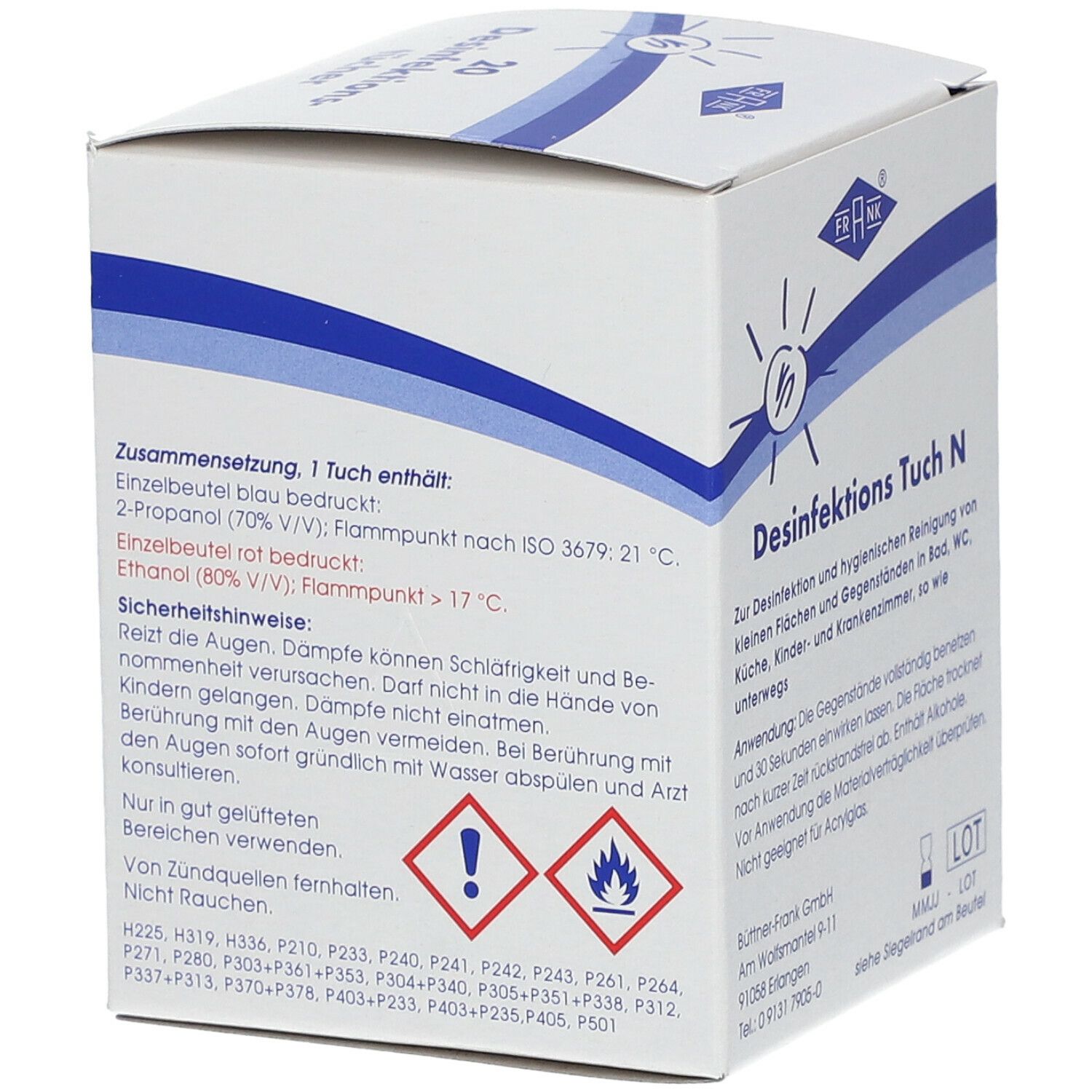 FRANK® Desinfektions Tuch N
