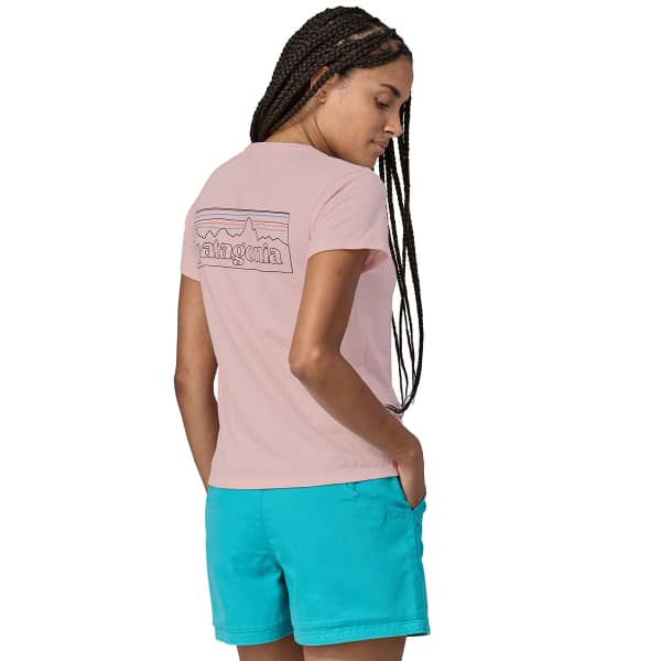 T-shirt PATAGONIA W'S P-6 LOGO RESPONSIBILI-TEE P-6 OUTLINE P-6 OUTLINE: WHISKER PINK