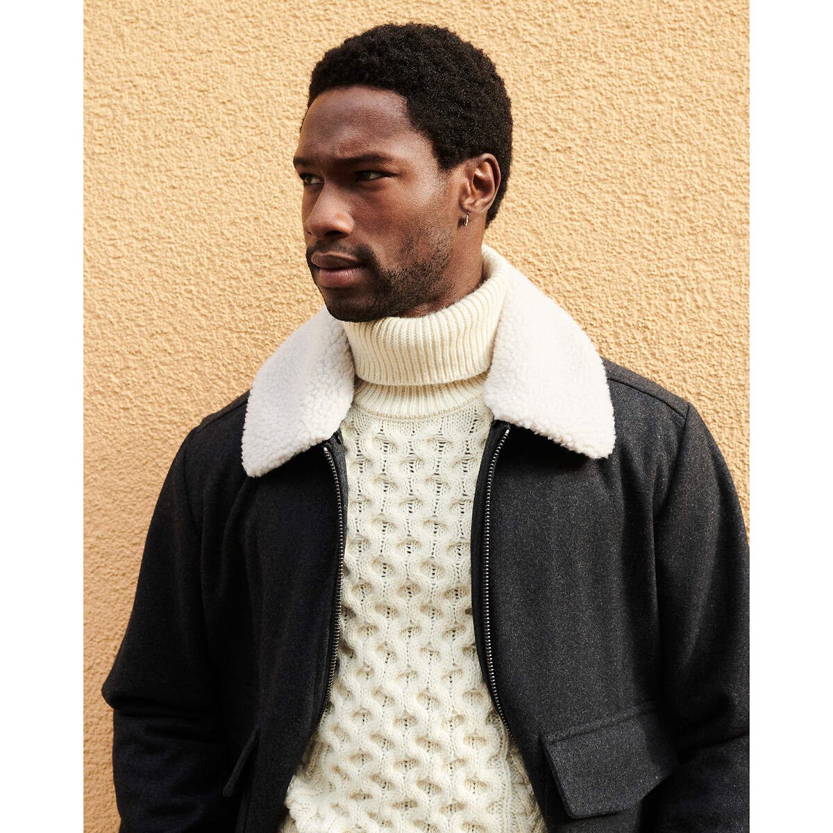 COLEÇÕES LA REDOUTE<br>Gola alta tricotada Signature GAUTHIER
