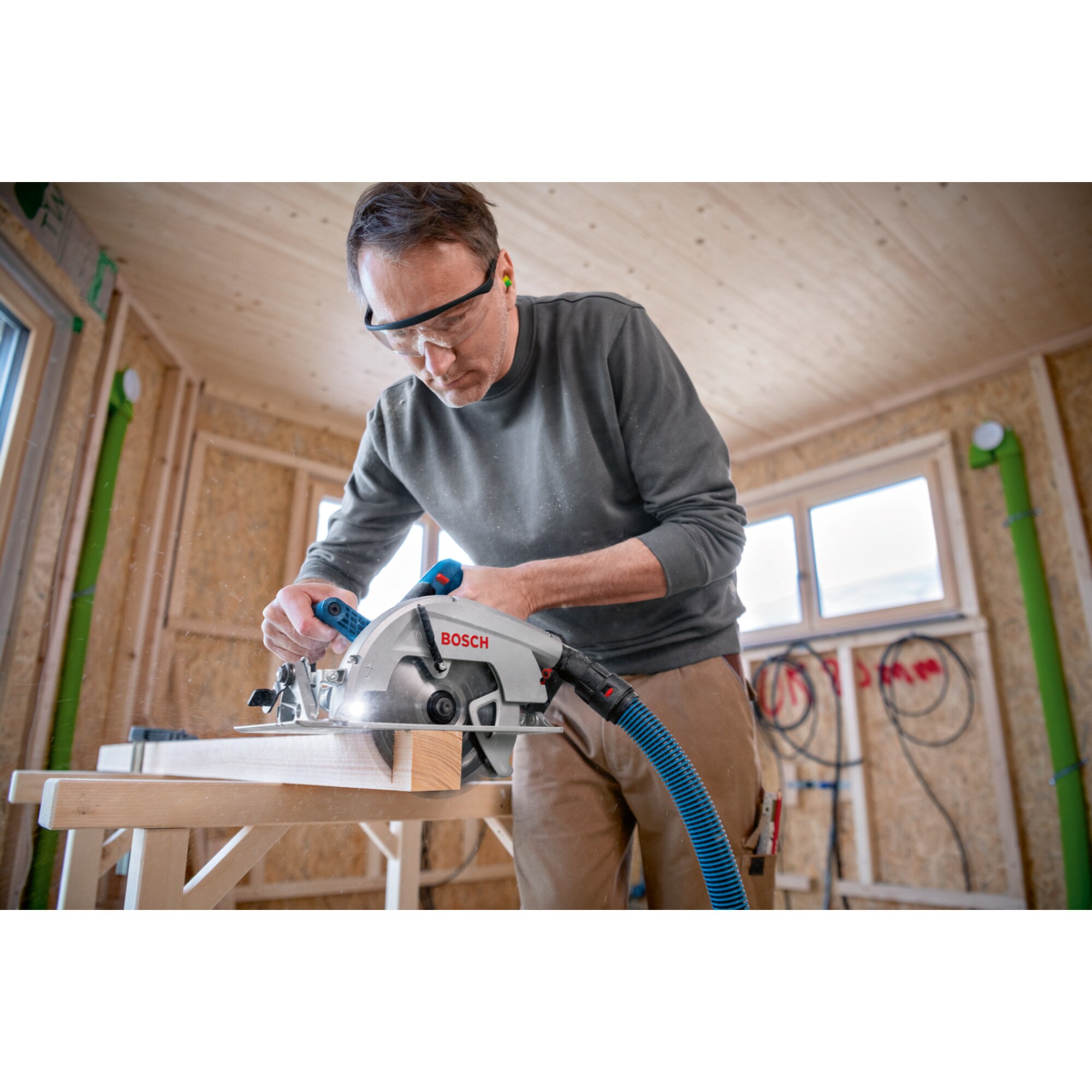Bosch Handkreissäge Akku-Handkreissäge BITURBO GKS 18V-70 L Professional solo