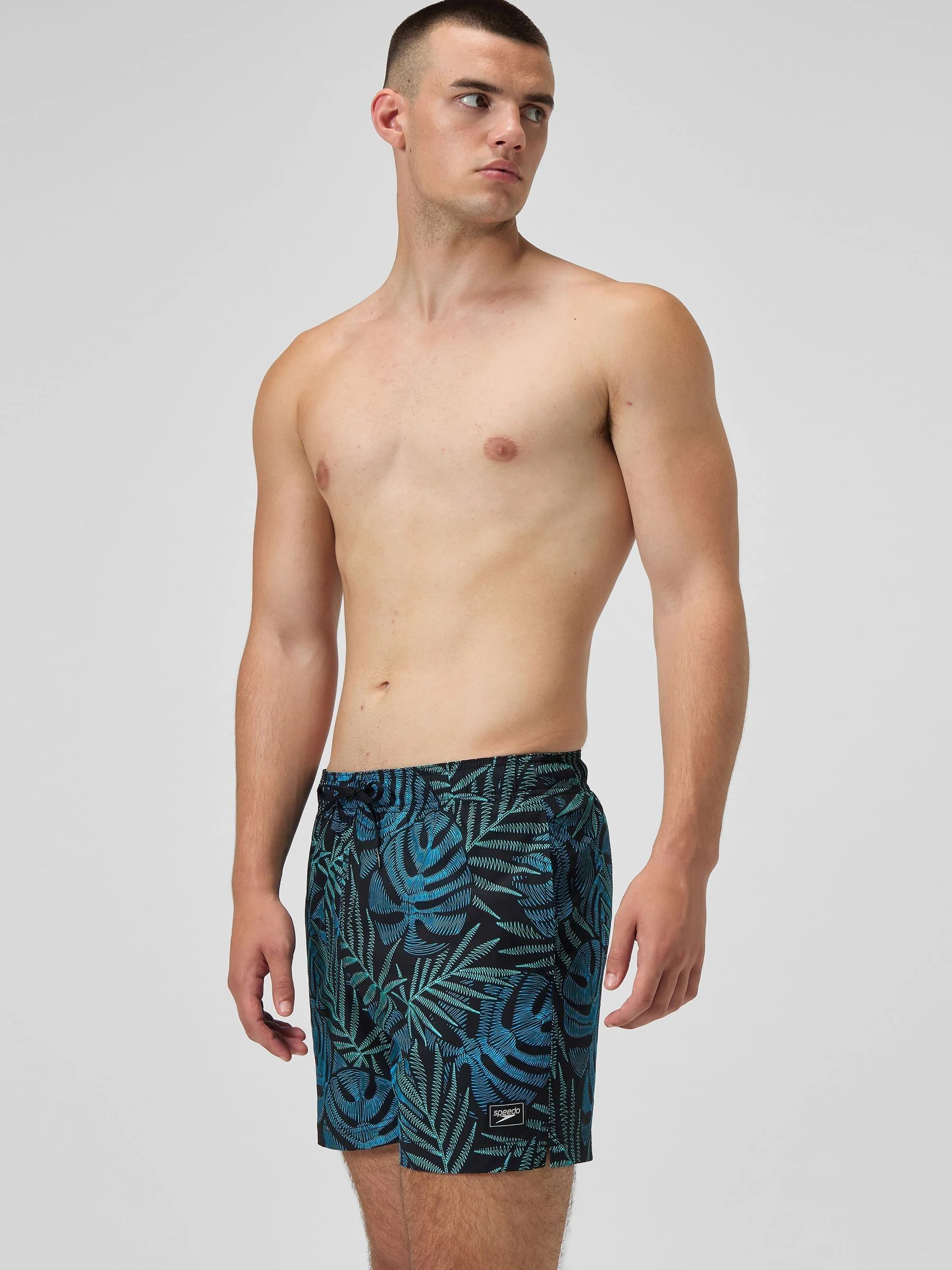Zwart - Speedo print Redondo Edge volleyshorts met print 16