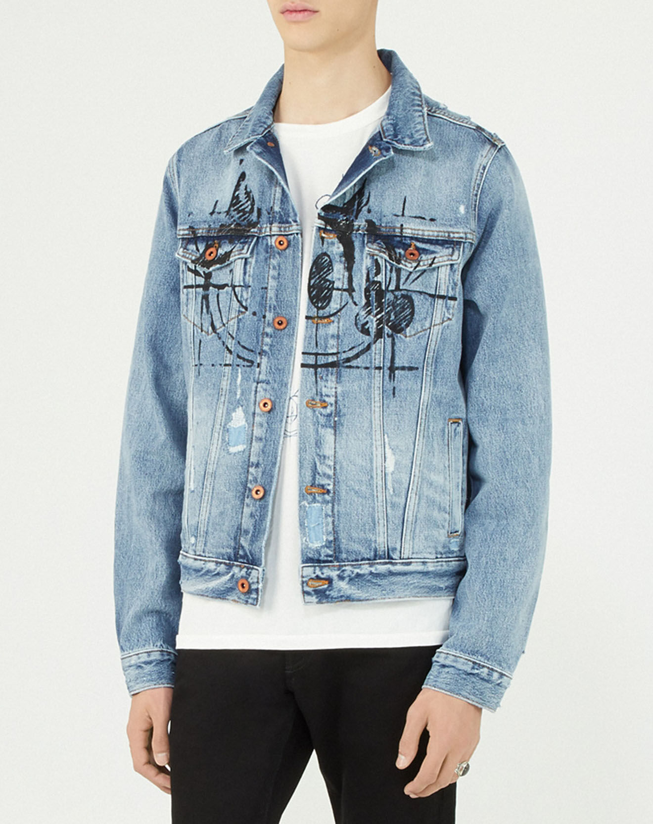 Scotch & Soda Veste en jean bleue