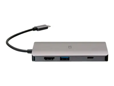 C2G USB-C® Mini Dock with HDMI, 2x USB-A, Ethernet, SD Card Reader, and USB-C Power Delivery up to 100W - 4K 30Hz - Dockingstation - USB-C / Thunderbolt 3 - HDMI - 1GbE
