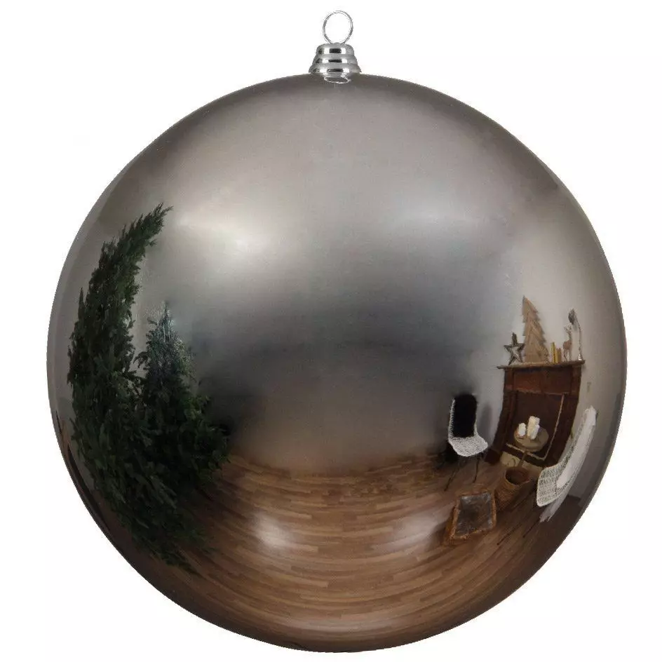 Boule de Noël (D140 mm) Alpine Argent