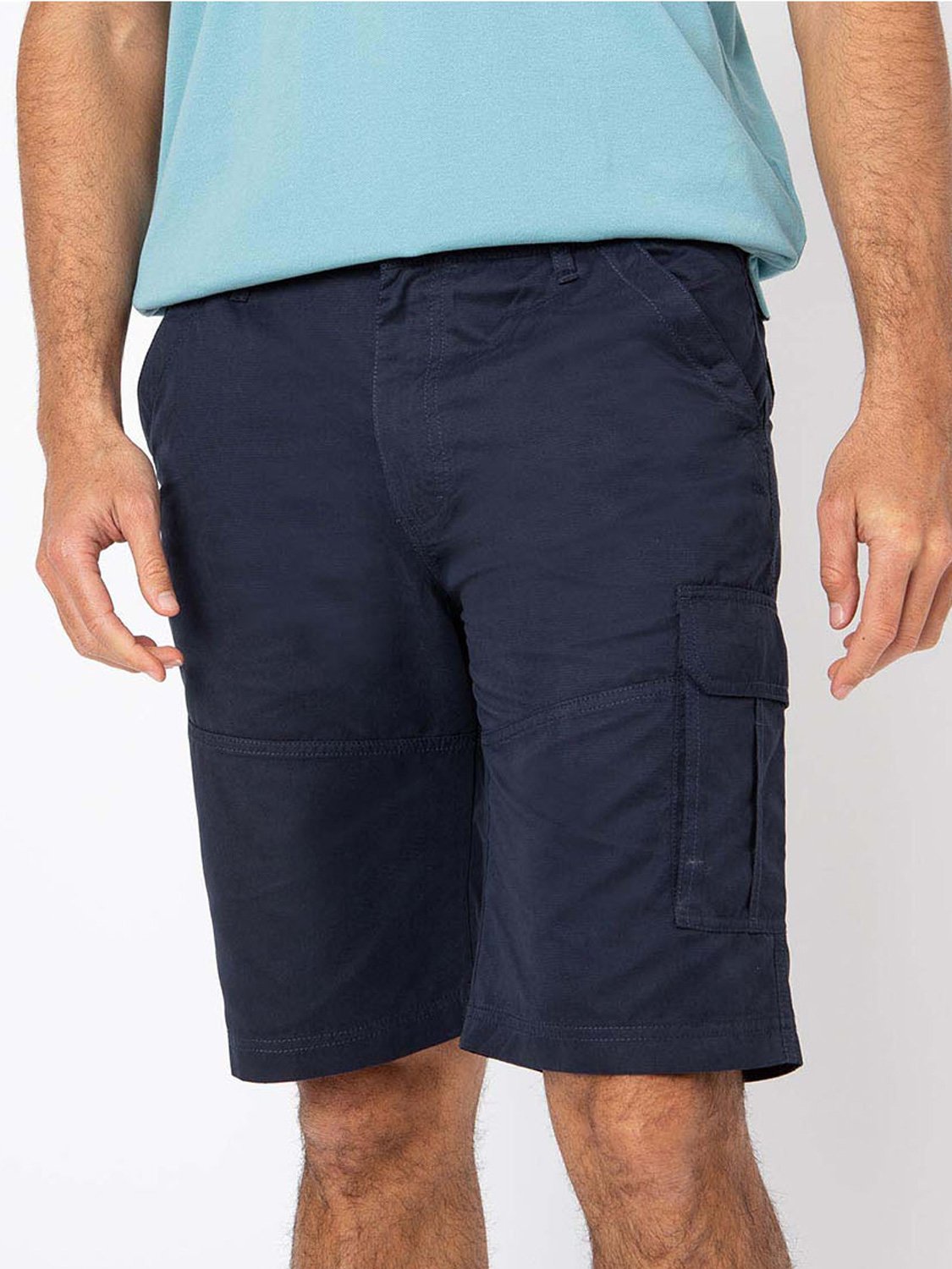 Bermuda Homme Ceinture Semi-Elastiquée Marine
