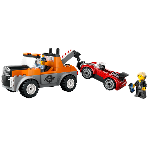 LEGO City Kranvogn Og Sportsvognsreparation - 60435