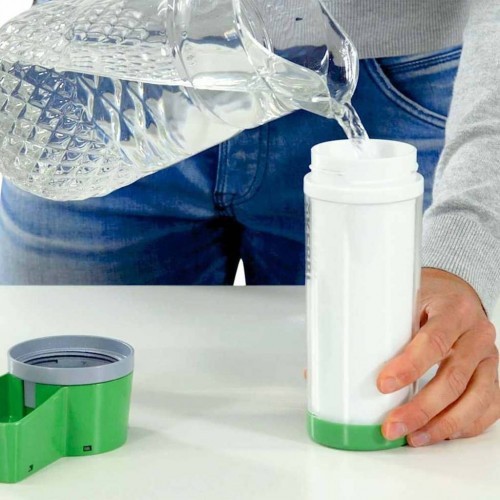 Dispensador de água aquecido para animais de estimação, verde