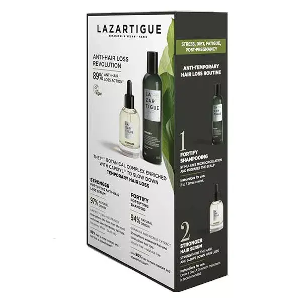 Kit Anti-Queda de Cabelo Reativa Lazartigue - Sérum 50ml e Shampoo 250ml